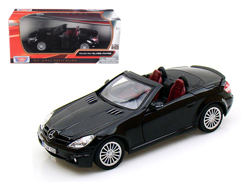 Motormax进口代理批发 Motormax 梅赛德斯奔驰 SLK55 AMG 敞篷黑色 1/24 压铸模型车