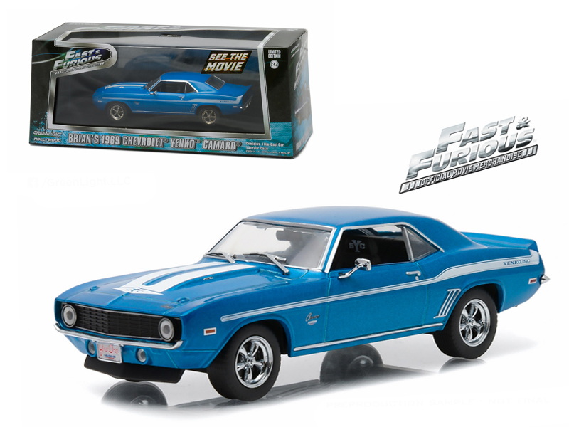GREENLIGHT Fast & Furious models 86206 CHEVY YENKO 86232 DODGE CHARGER 1:43rd 