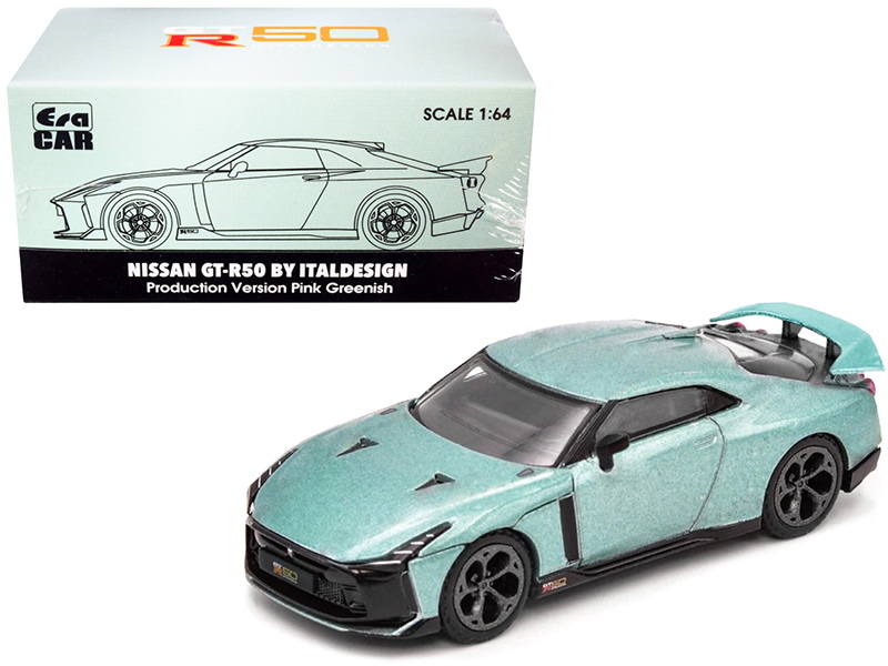 Era Car进口代理批发 Era Car NS21GTRSP48 日产 GT-R50 由 Italdesign 粉色绿色 1/64 压铸模型车