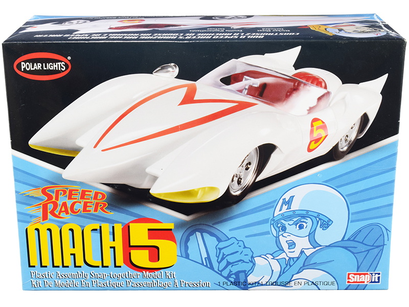 Polar Lights进口代理批发 Polar Lights POL981M Skill 2 Snap 模型套件 Speed Racer Mach 5 1/25 比例模型