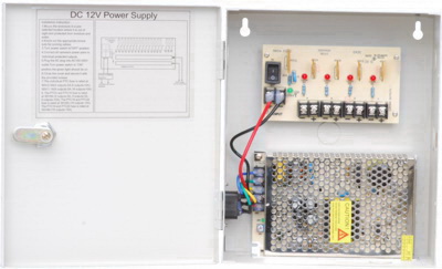 酷牌库|商品详情-Ens Security进口代理批发 Ens Security CP1209-5A 12V 直流 9 通道电源盒，5Amp