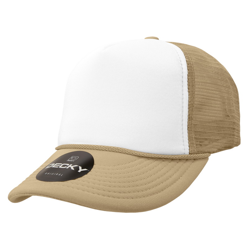 Decky Trucker Two Tone Snapback Hat Hats Cap Cap for Men Women Navy/White