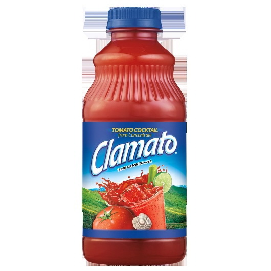 Clamato进口代理批发 Clamato 塑料果汁，32 液量盎司，每箱 12 颗