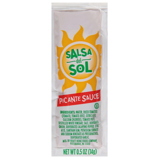 酷牌库|商品详情-Salsa Del Sol进口代理批发 Salsa Del Sol Picante 酱包，6.25 磅，每箱 1 个