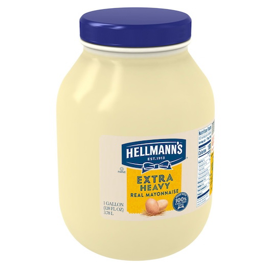 酷牌库|商品详情-Hellmann's进口代理批发 Hellmann's 超重塑料蛋黄酱，1 加仑，每箱 4 个