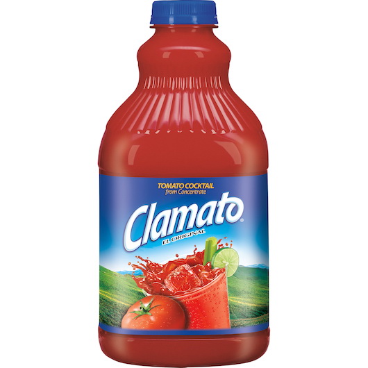 Clamato进口代理批发 Clamato 塑料宠物汁，64 液量盎司，每箱 8 件