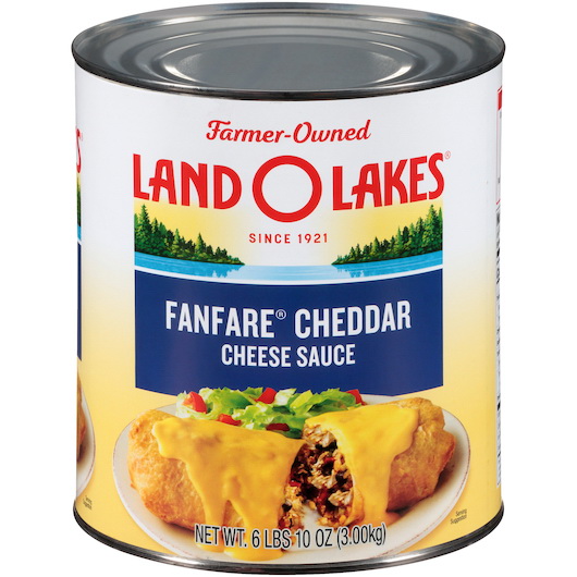 酷牌库|商品详情-Land O Lakes进口代理批发 Land O Lakes Fanfare 切达奶酪酱，6.62 磅，每箱 6 块