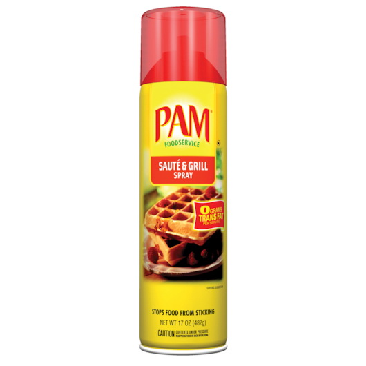 Pam进口代理批发 Pam Coating 炒菜和烧烤喷雾气雾剂，17 盎司，每箱 6 件