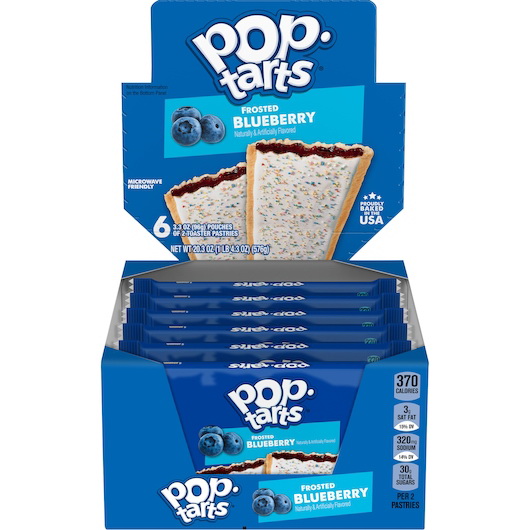 酷牌库|商品详情-Kellogg进口代理批发 Kellogg Pop-Tarts 打开和折叠多种包装，1 件，每箱 72 个