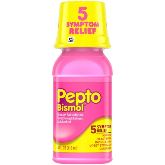 酷牌库|商品详情-Pepto进口代理批发 Pepto Bismol Bismuth 次水杨酸胃部不适缓解剂，4 液量盎司，每箱 12 件