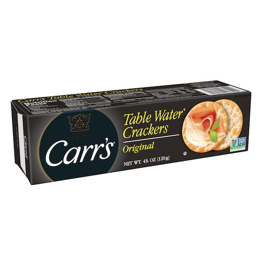 Carr's进口代理批发 Carrs Table Water Crackers 原味饼干，4.25 盎司，每箱 12 个