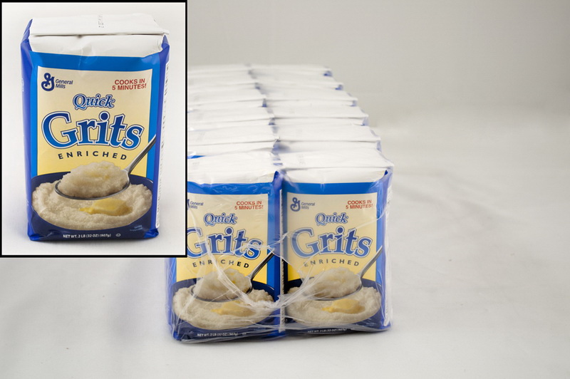 Pillsbury进口代理批发 General Mills Pillsbury Quick Grits 谷物散装强化白玉米，32 盎司，每箱 12 粒