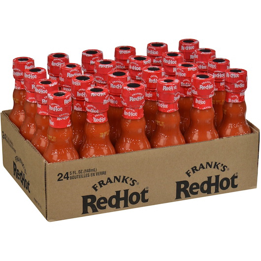 酷牌库|商品详情-Frank's Redhot进口代理批发 Frank's Redhot 原味红辣椒酱，5 液量盎司，每箱 24 颗