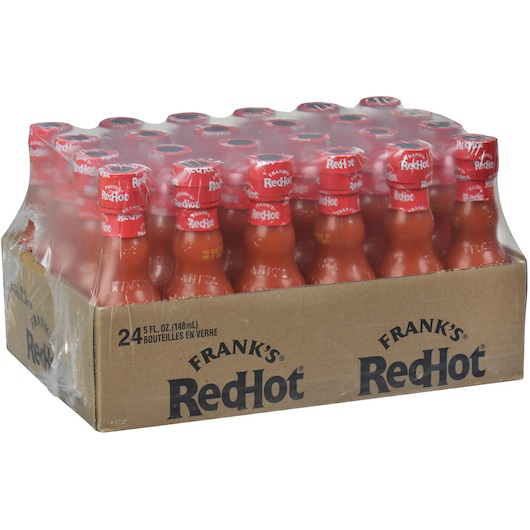 酷牌库|商品详情-Frank's Redhot进口代理批发 Frank's Redhot 原味红辣椒酱，5 液量盎司，每箱 24 颗