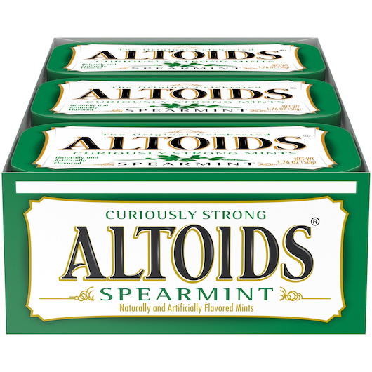 酷牌库|商品详情-Altoids进口代理批发 Altoids 单瓶留兰香，1.76 盎司，每箱 12 粒