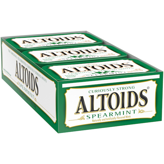 酷牌库|商品详情-Altoids进口代理批发 Altoids 单瓶留兰香，1.76 盎司，每箱 12 粒