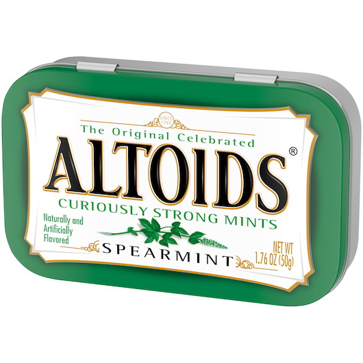 酷牌库|商品详情-Altoids进口代理批发 Altoids 单瓶留兰香，1.76 盎司，每箱 12 粒