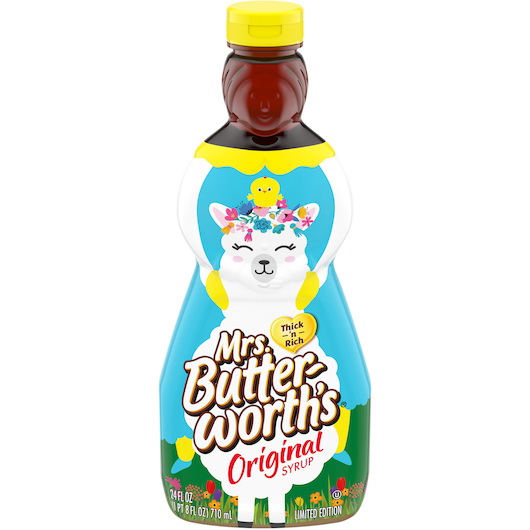 Mrs. Butterworth进口代理批发 Mrs. Butterworth 糖浆原味，24 液量盎司，每箱 12 粒