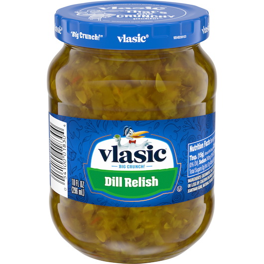 Vlasic进口代理批发 Vlasic Relish 莳萝，10 液量盎司，每箱 12 粒