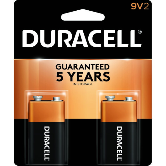 Duracell Ultra进口代理批发 Duracell Ultra Duracell Coppertop 9 伏两件装，每件 2 件，每箱 4 件