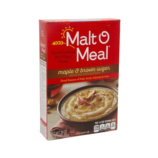 Malt O Meal进口代理批发 Malt O Meal 枫红糖，28 盎司，每箱 12 颗