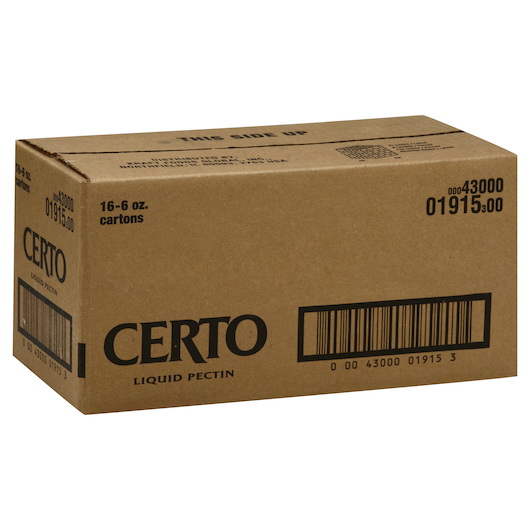 酷牌库|商品详情-Certo进口代理批发 Certo 果胶水果液体 Certo，6 液量盎司，每箱 16 粒