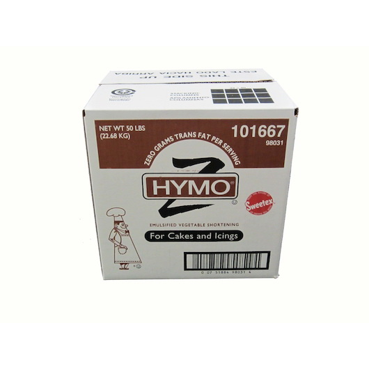 Hymo进口代理批发 Hymo 蛋糕和冰淇淋起酥油，50 磅，每箱 1 个