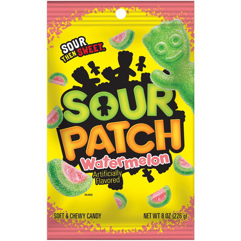 酷牌库|商品详情-Sour Patch进口代理批发 酸味补丁袋西瓜糖，8 盎司，每箱 12 颗