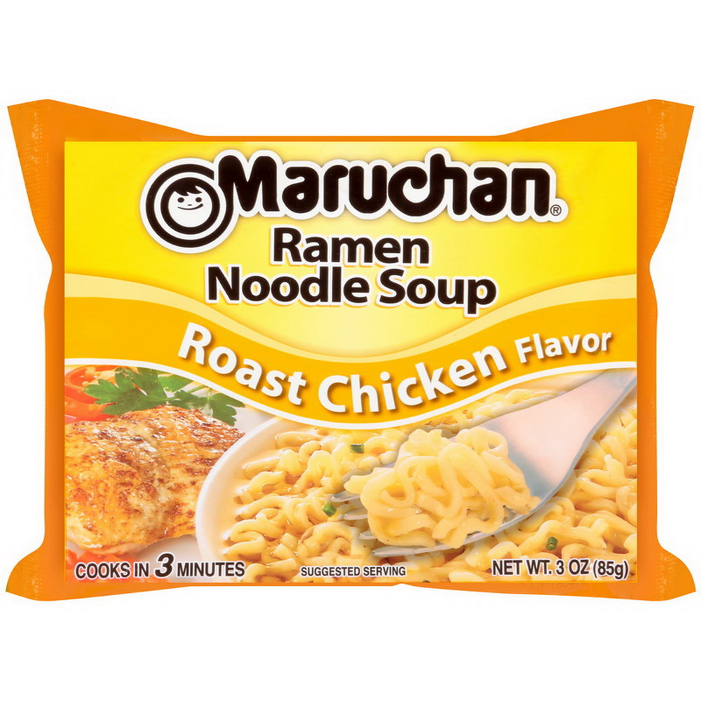 Maruchan Ramen进口代理批发 Maruchan 拉面烤鸡肉味拉面汤，3 盎司，每箱 24 包