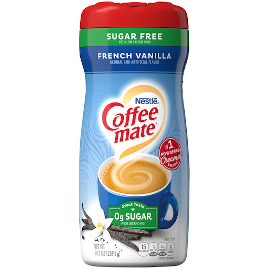 酷牌库|商品详情-Coffee-Mate进口代理批发 Coffee-Mate 无糖法国香草粉奶精，10.2 盎司，每箱 6 件