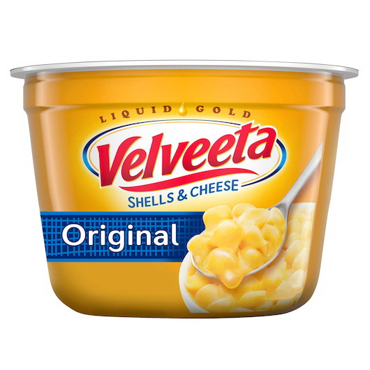 Velveeta进口代理批发 Velveeta 贝壳和奶酪原创杯装，2.39 盎司，每箱 10 个