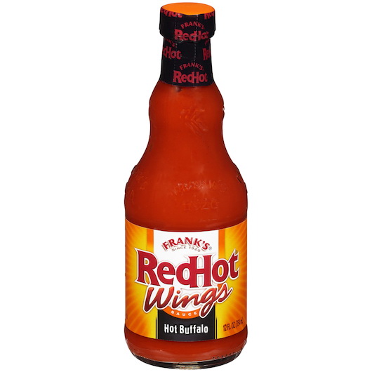 Frank's Redhot进口代理批发 Frank's Redhot Franks 酱 Red Hot Hot 水牛翅，12 液量盎司，每箱 12 件