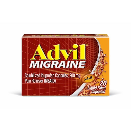 Advil Pm进口代理批发 Advil Migraine 偏头痛 20'S，每种 20 粒，每箱 12 粒