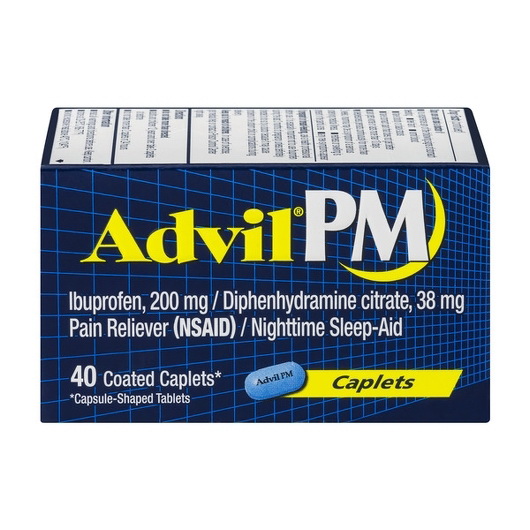 Advil Pm进口代理批发 Advil Pm 胶囊 40 片，每片 40 片，每箱 6 片