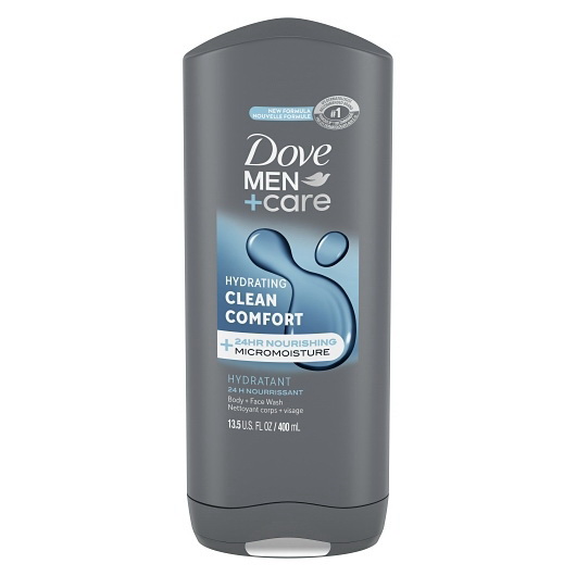 Dove进口代理批发 Dove Men+Care 清洁沐浴露，13.5 液量盎司，每箱 6 件