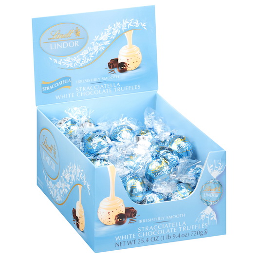 酷牌库|商品详情-Lindor进口代理批发 Lindor 巧克力松露 Stracciatella Changemaker，0.42 盎司，每箱 12 颗