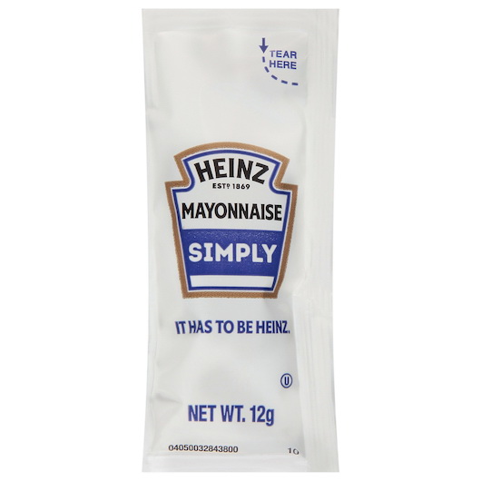 酷牌库|商品详情-Simply Heinz进口代理批发 Simply Heinz 单份蛋黄酱，5.29 磅，每箱 1 个