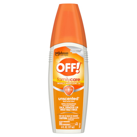 OFF!进口代理批发 Off Family Care Spritz 带擦拭巾，6 盎司，每箱 12 件