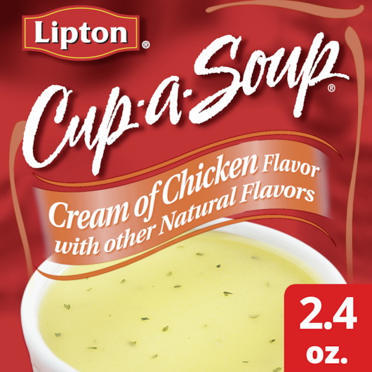 酷牌库|商品详情-Lipton Cup-A-Soup进口代理批发 Lipton Cup A 汤奶油鸡肉袋，2.4 盎司，每箱 12 个