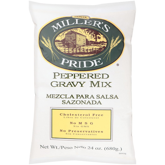 酷牌库|商品详情-Miller's Pride进口代理批发 Miller's Pride 胡椒饼干肉汁混合物，24 盎司，每箱 6 块