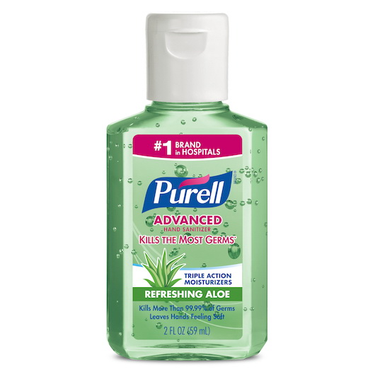 酷牌库|商品详情-Purell进口代理批发 Purell 舒缓凝胶（芦荟）泵瓶，2 液量盎司，每箱 24 件