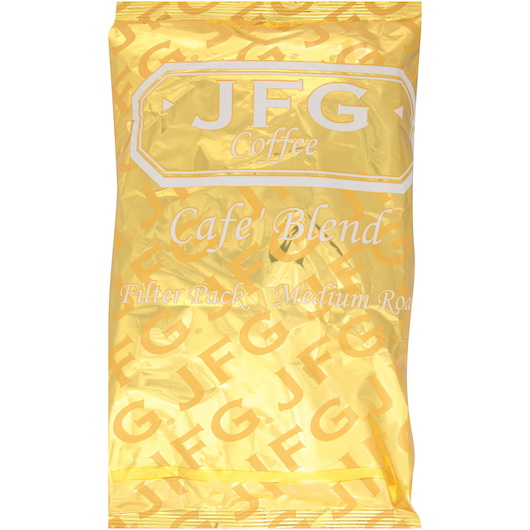 Jfg进口代理批发 Jfg 圆形 Filterpack 咖啡厅混合咖啡，1.5 盎司，每箱 42 件