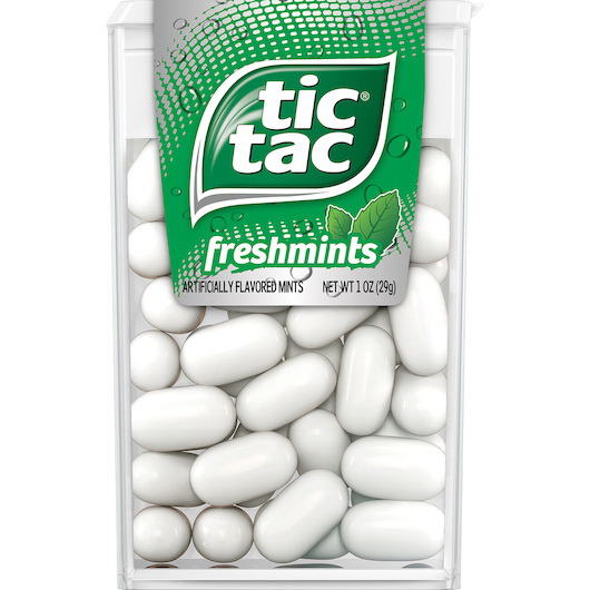 Tic Tac进口代理批发 Tic Tac 新鲜薄荷糖，1 盎司，每箱 24 颗