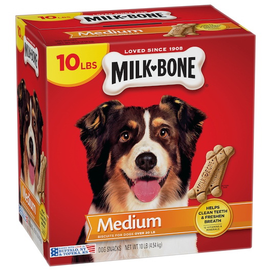 Milk Bone进口代理批发 奶骨狗粮奶骨饼干中号，10磅，每箱1块