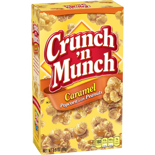 酷牌库|商品详情-Crunch N Munch进口代理批发 Crunch N Munch Crunch'n Munch 焦糖爆米花，3.5 盎司，每箱 12 粒