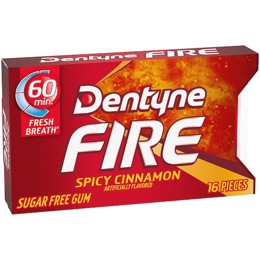 酷牌库|商品详情-Dentyne进口代理批发 Dentyne Cinnamon Fire 单片口香糖，16 片，每箱 18 片