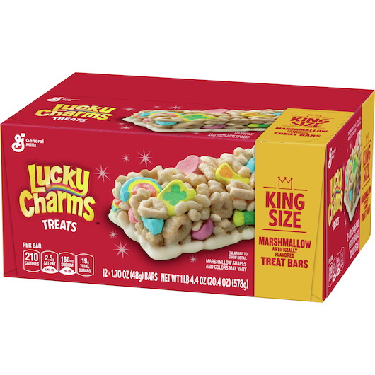 Lucky Charms进口代理批发 Lucky Charms 谷物棒，20.4 盎司，每箱 8 块