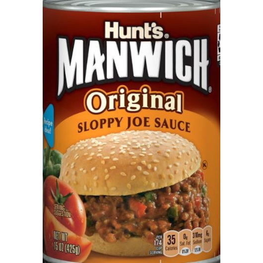 Manwich进口代理批发 Manwich Manwich Sloppy Joe 酱，15 盎司，每箱 24 粒