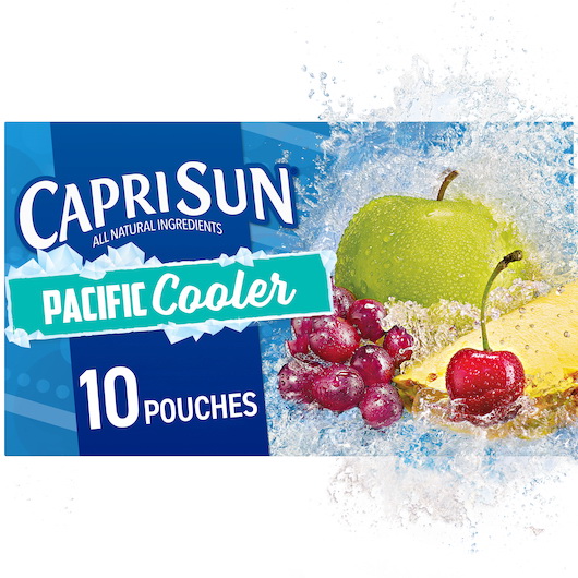 Capri Sun进口代理批发 Capri Sun 即饮 Pacific Cooler 软饮料，60 液量盎司，每箱 4 件