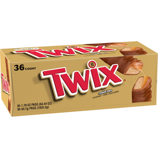 酷牌库|商品详情-Twix进口代理批发 Twix 焦糖饼干棒，单块，1.79 盎司，每箱 10 块